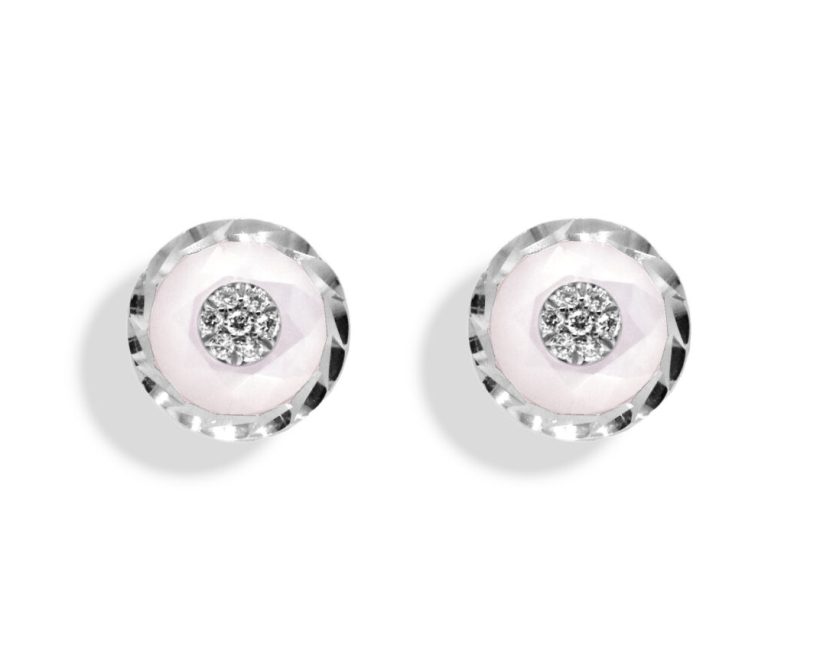 KORLOFF Je Play K18WGマザーオブパールピアス NPRKF SP