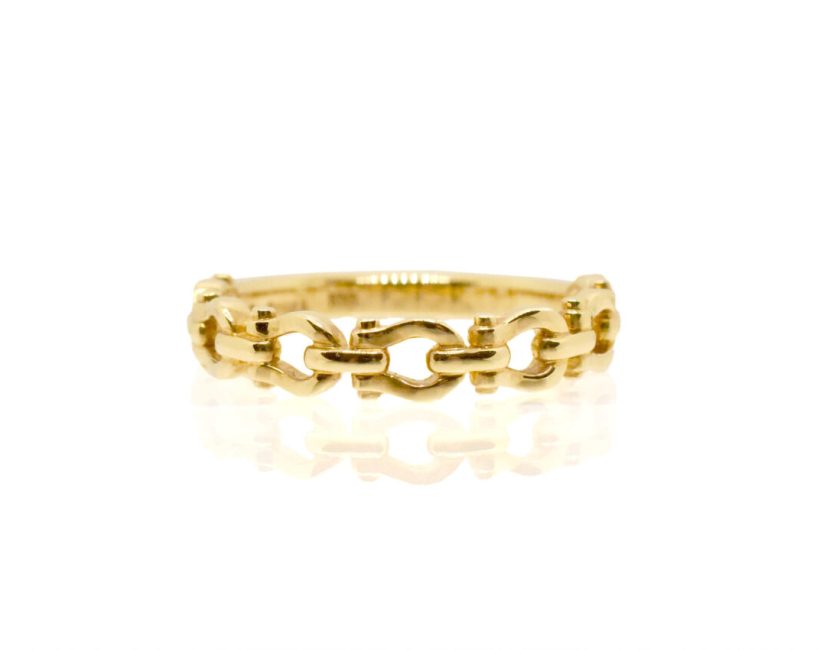 LA SOMA Horseshoe K18YGリング GFR3996