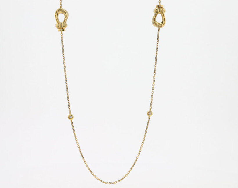 LA SOMA Horseshoe K18YG ダイヤロングネックレス GDDNC1915