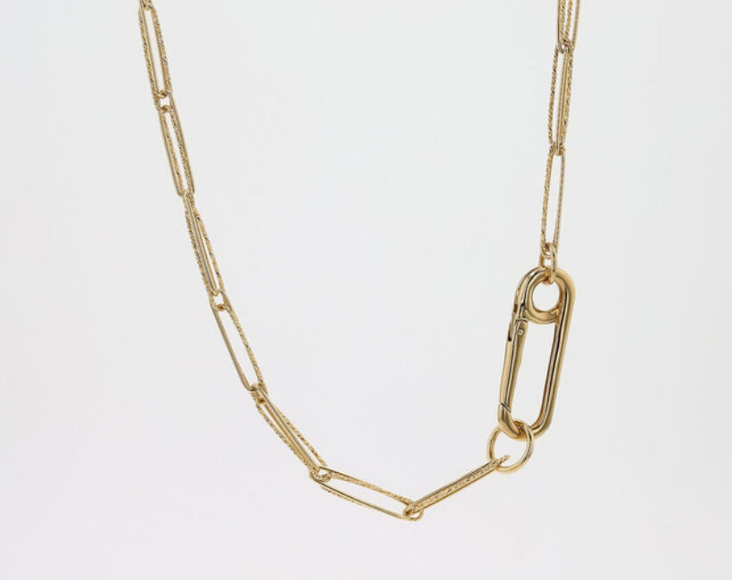 LA SOMA Loop K18YGロングネックレス クリップ GNLSM30060