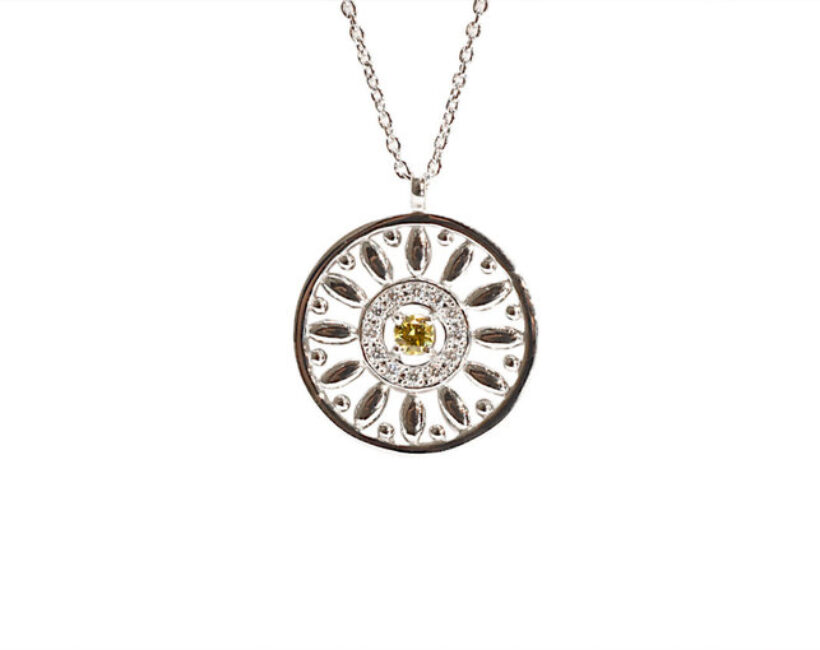 LA SOMA Marguerite PT950ダイヤネックレス QDDPC2014