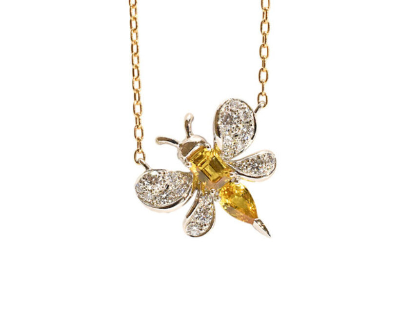 NADIA Petit Trianon Lucky Bee K18PGネックレス MFSPC N1358